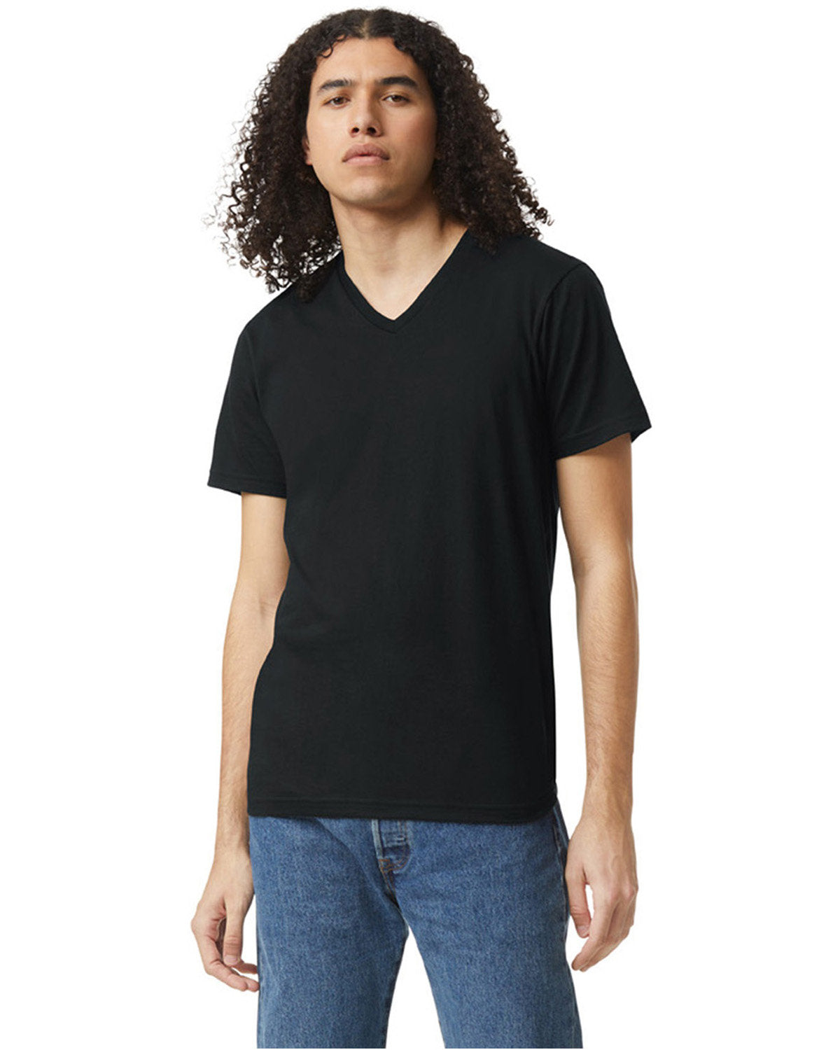 Unisex CVC V-Neck T-Shirt