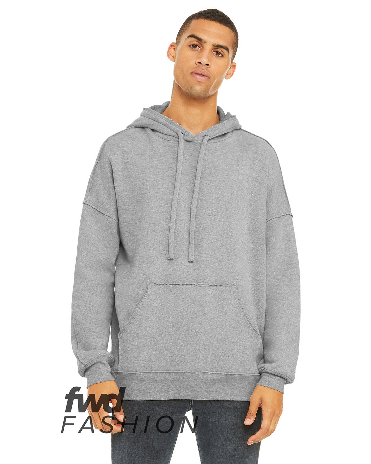 FWD Fashion Unisex Raw Seam Hooded Sweatshirt