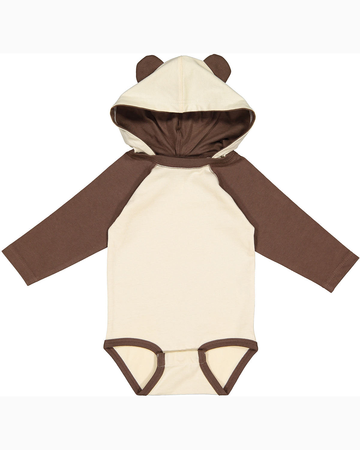 Infant Long Sleeve Fine Jersey Bodysuit With Ears