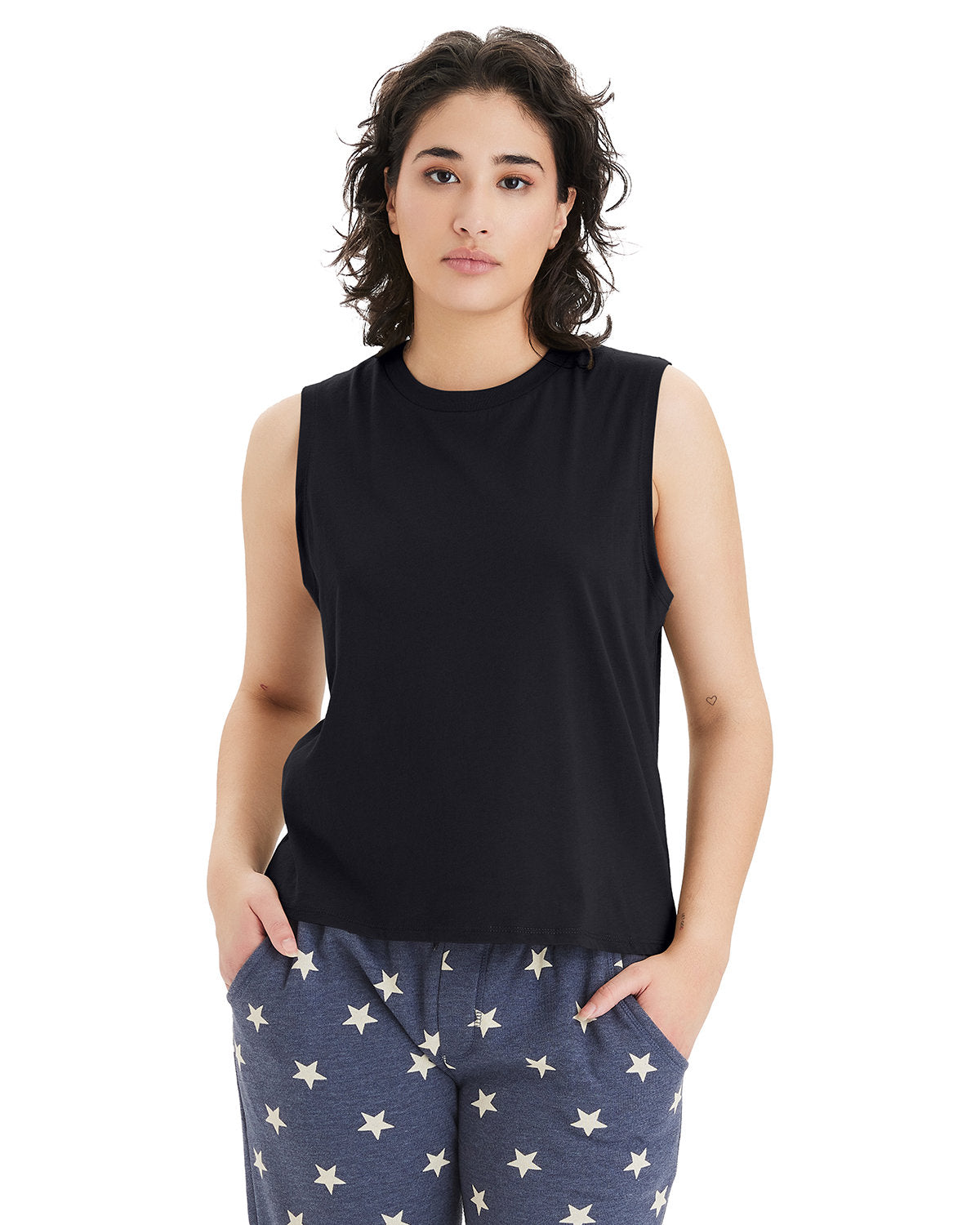 Ladies' Go-To Cropped Muscle T-Shirt