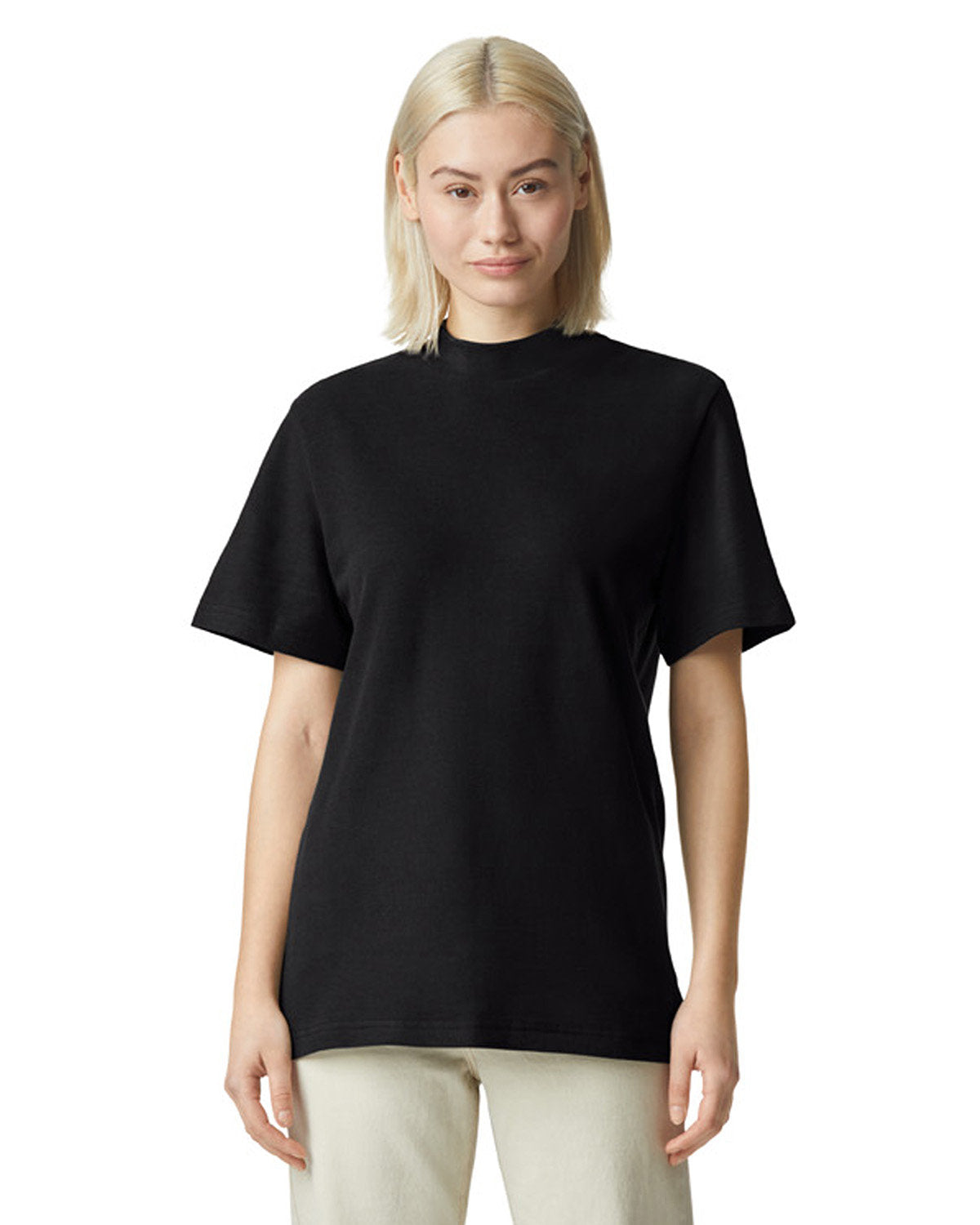 Unisex Mockneck Pique T-Shirt