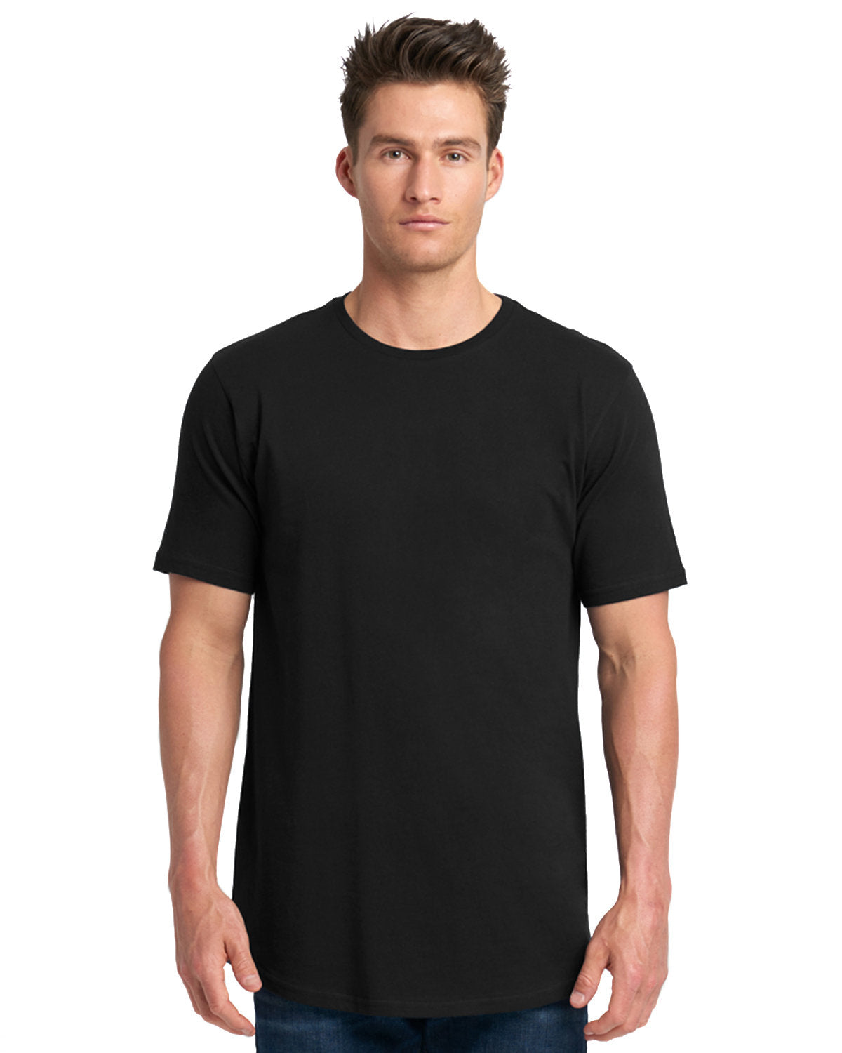 Men's Cotton Long Body Crew