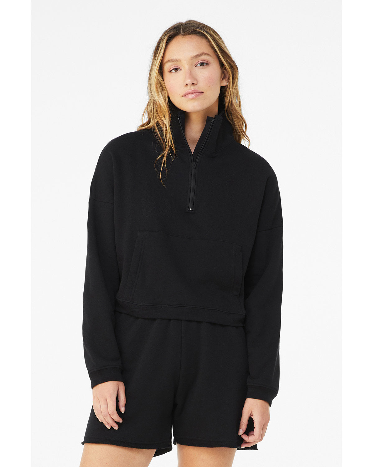 Ladies' Sponge Fleece Half-Zip Pullover Sweatshirt
